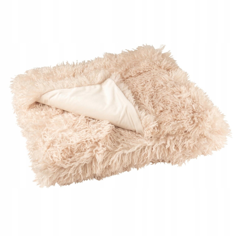 Deka 130x180 béžová oboustranná Přehoz na postel, chlupáč