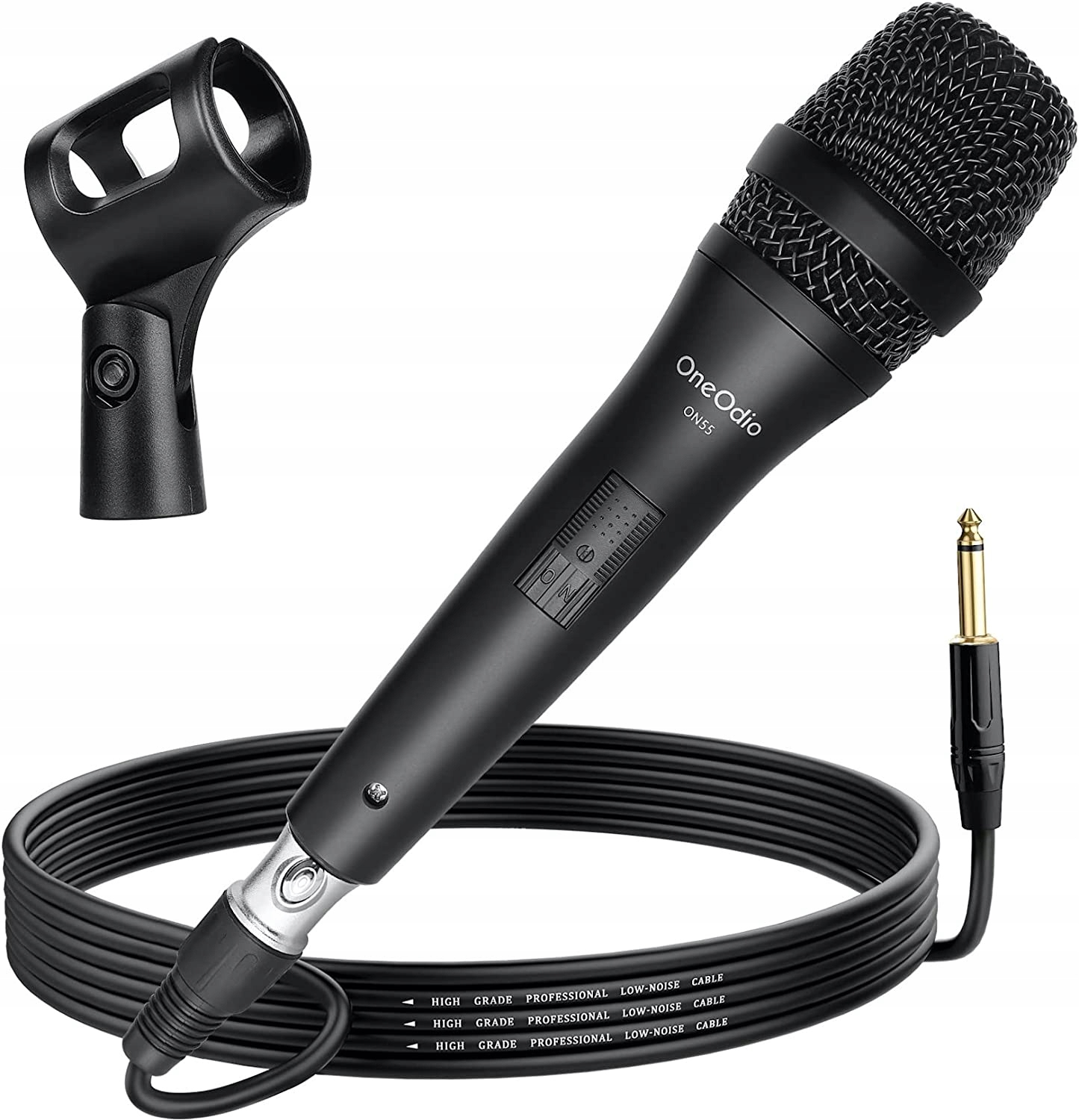 OneOdio Karaoke mikrofon Xlr 5 m, dynamický, kardioidní, kovový