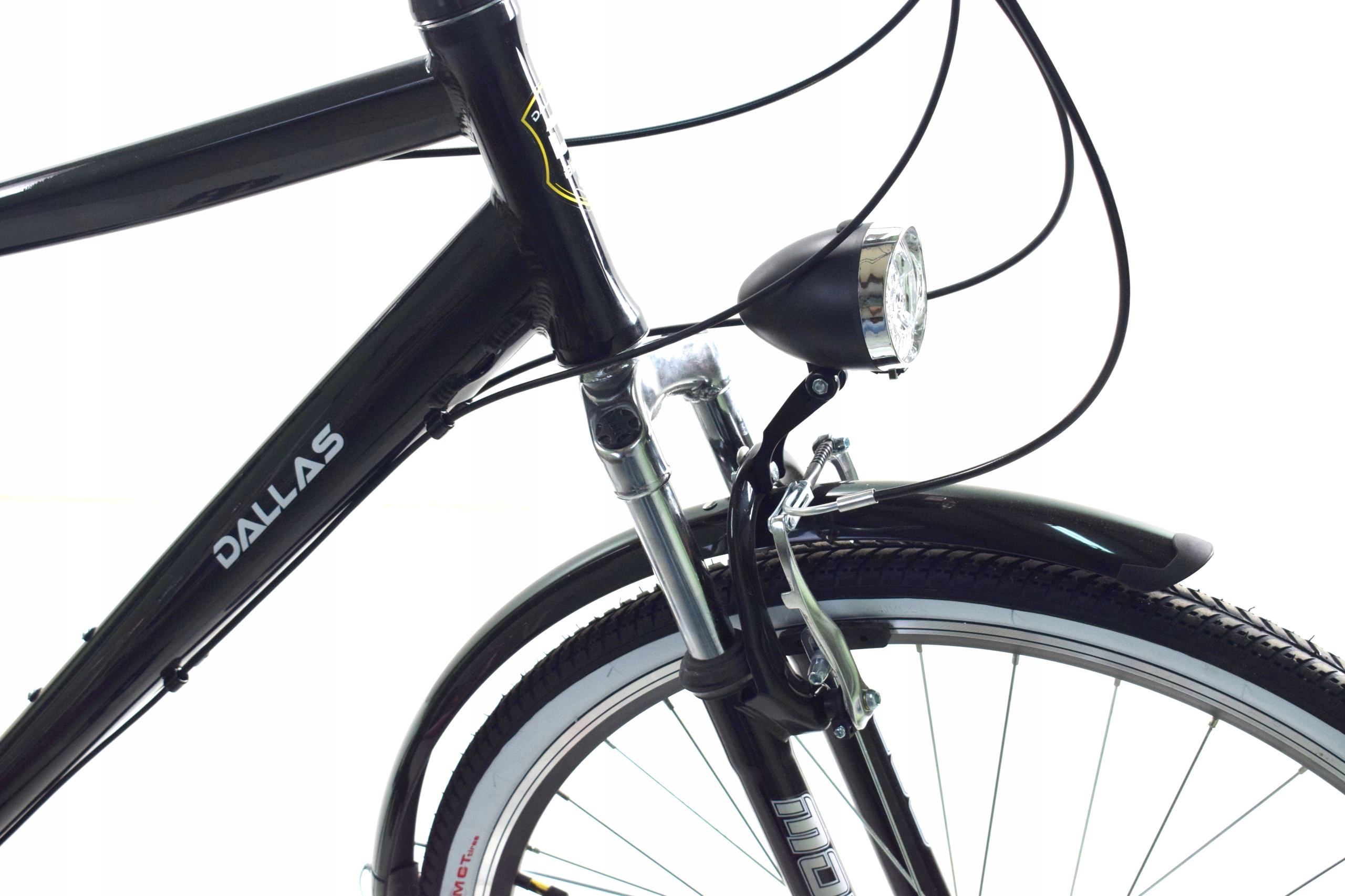 MĘSKI ROWER TREKKINGOWY DALLAS 21 BIEG ALUMINIOWY Kolor czarny