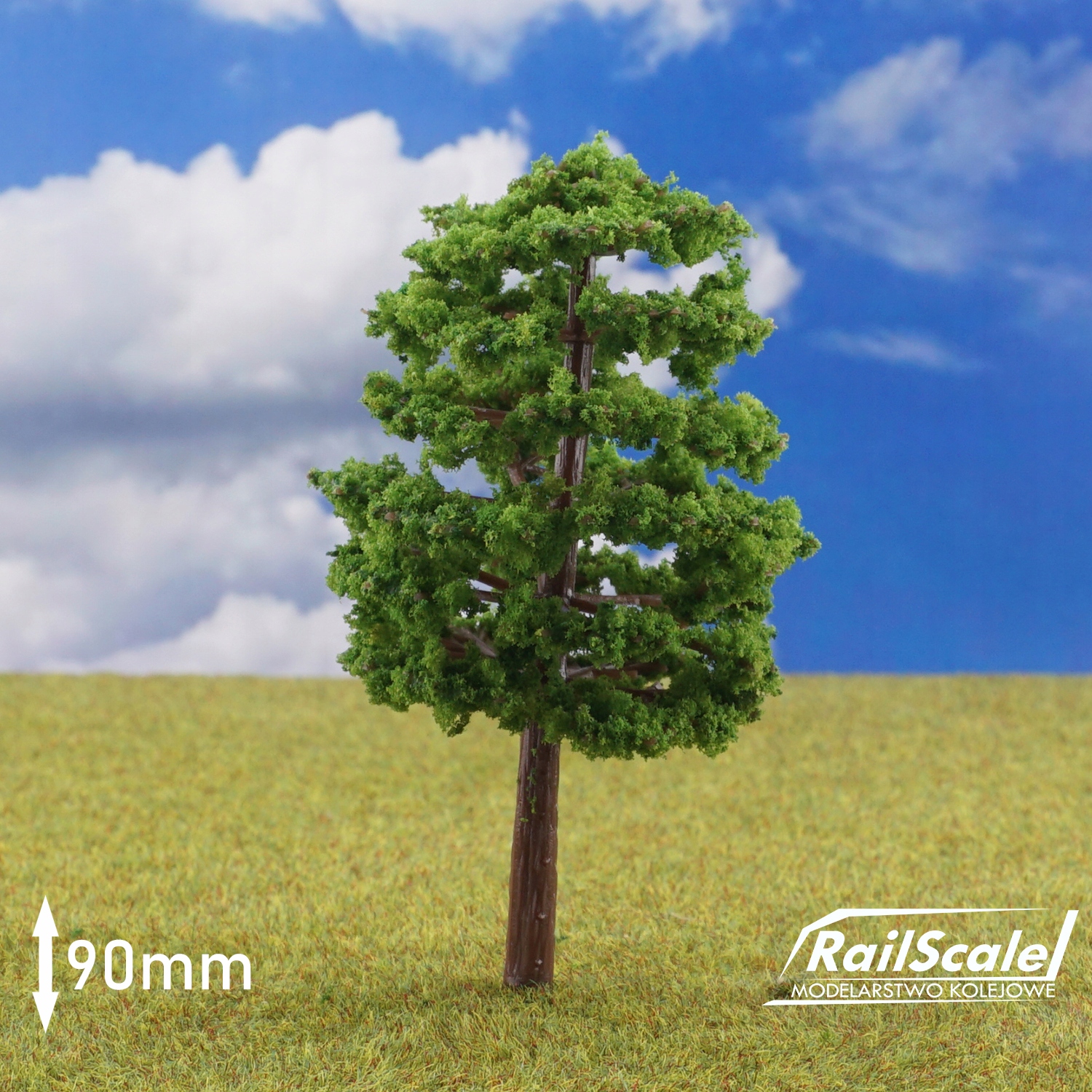 

Drzewka 90 mm las na makietę H0 1:87 RailScale