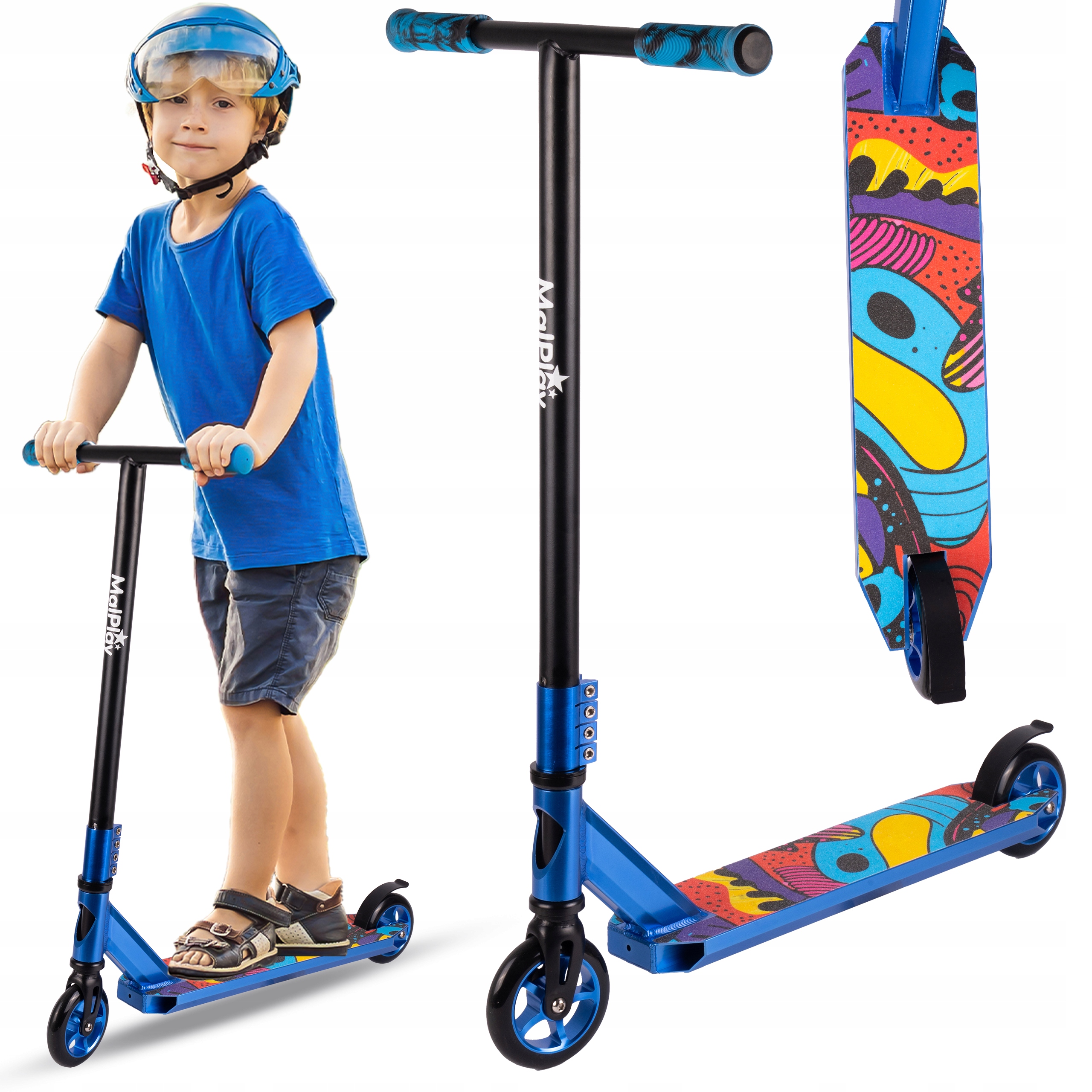 Hulajnoga Wyczynowa Miejska Do Trików ABEC-9 Streetowa Wys 84CM Wytrzymała