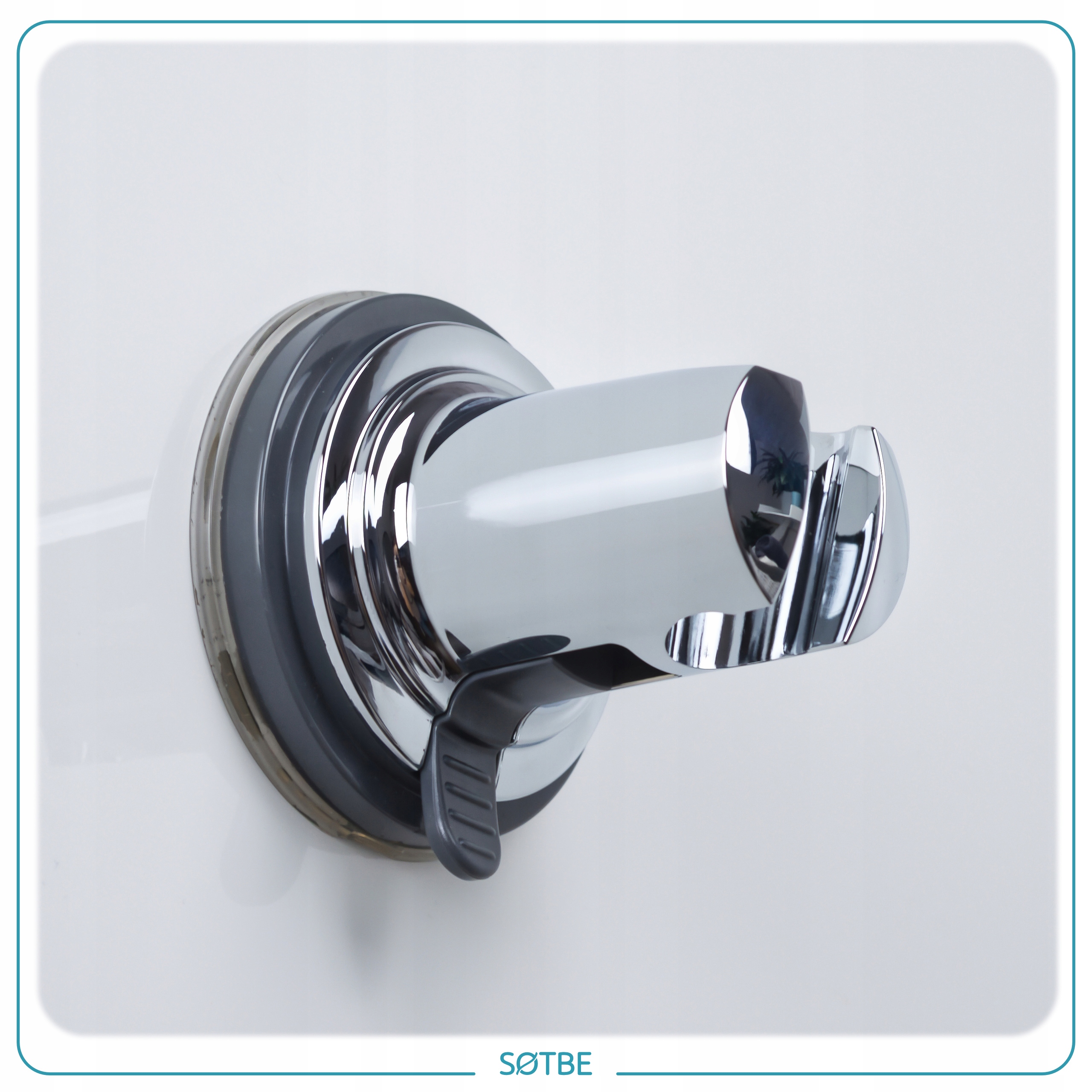 Uniwersalny uchwyt do słuchawki prysznicowej PRZYSSAWKOWY bez wiercenia Linia Lark