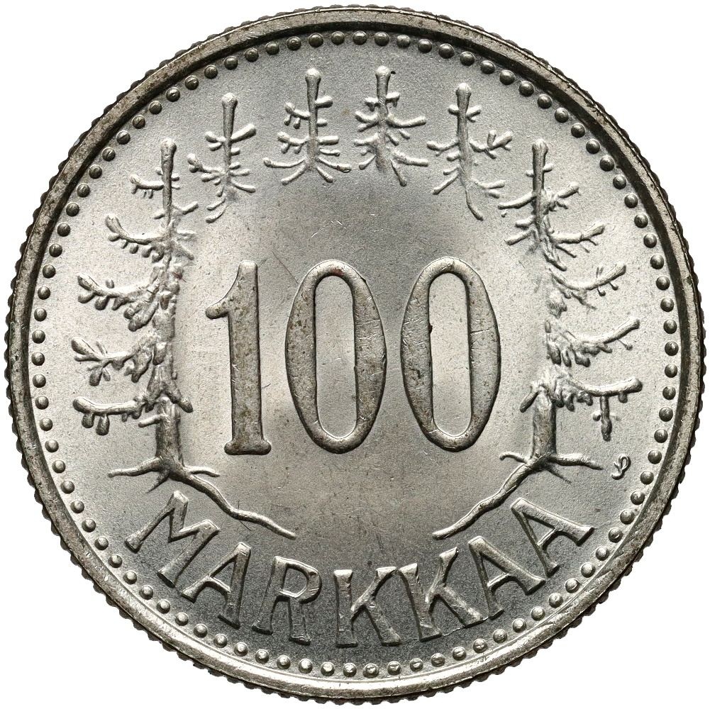 #B15# Finlandia, 100 marek 1959