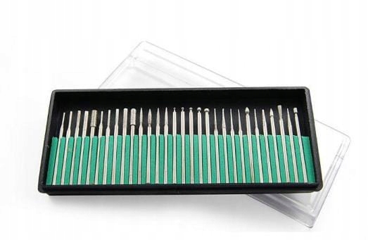 

Frezy diamentowe szafirowe zestaw frezów 30 sztu