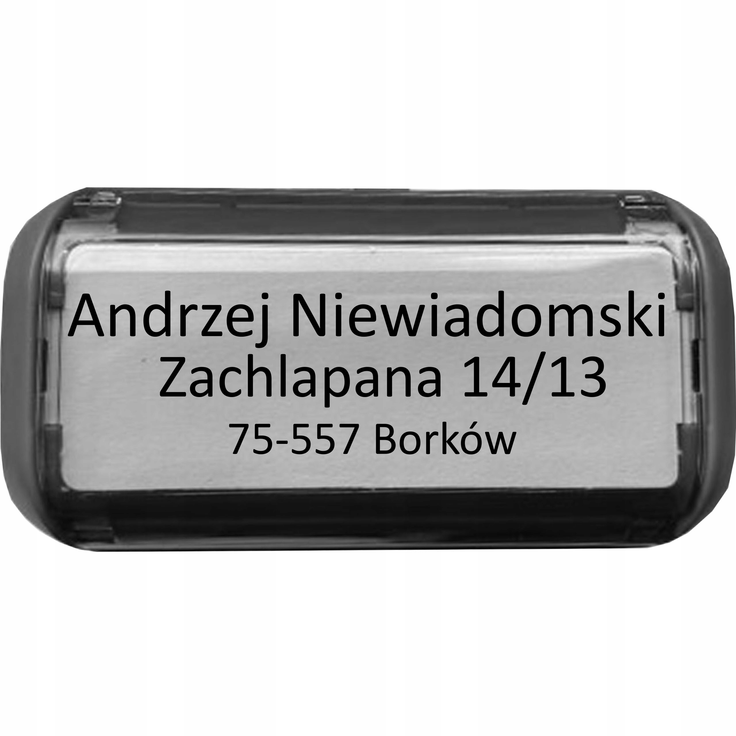 PIECZĄTKA TRODAT 4911 DO 4 LINII FIRMOWA IMIENNA BIUROWA PROJEKT + GUMKA Liczba wersów 3-4 wersy