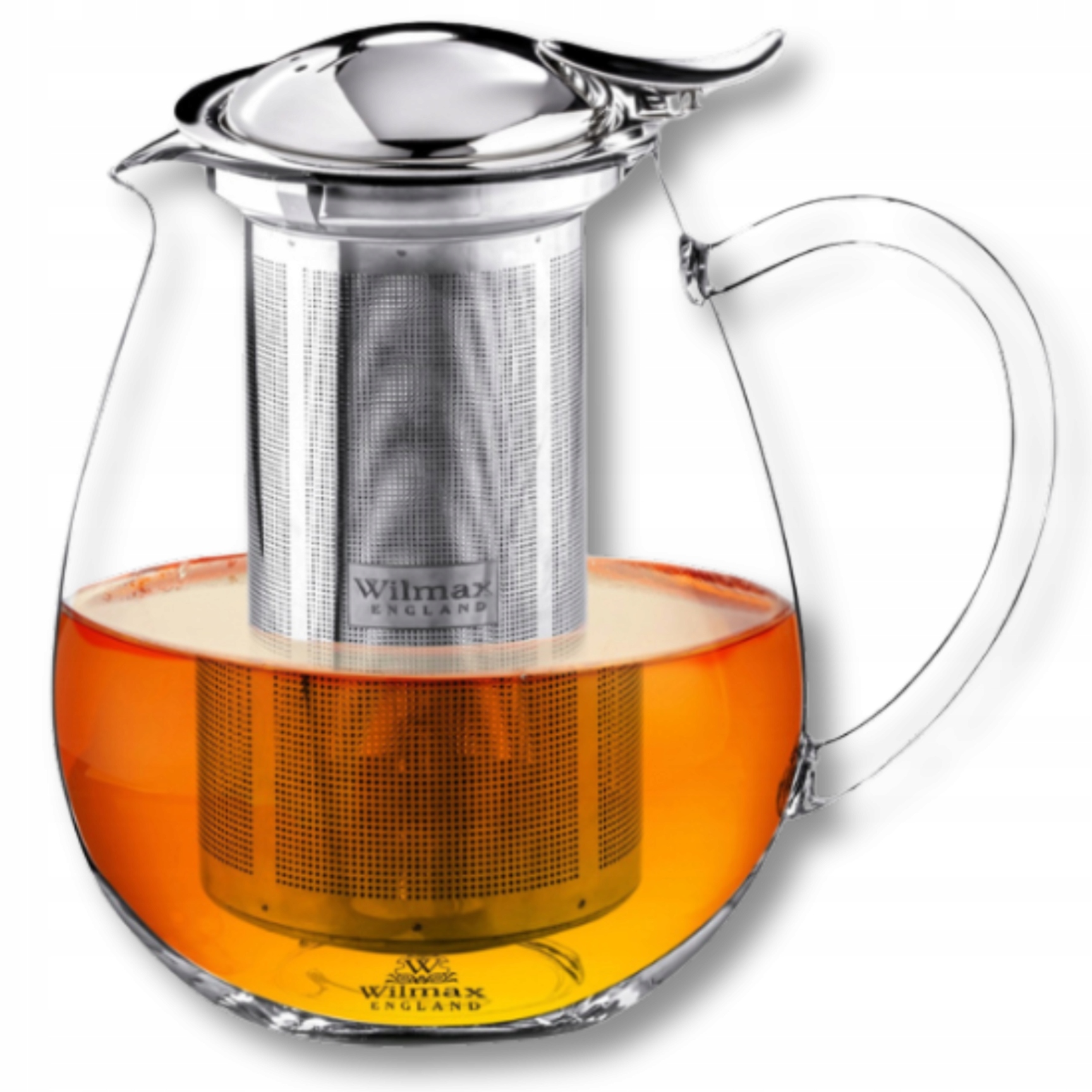 Dzbanek z zaparzaczem do herbaty kawy 600 ML, szklany, żaroodporny, Wilmax