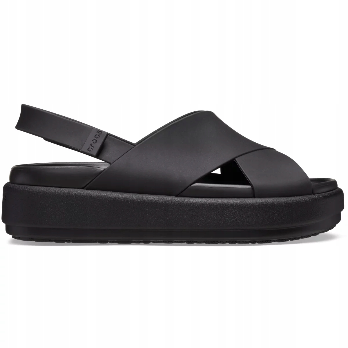 Dámské Sandály Crocs Brooklyn Luxe Cross Strap Platforma Černé 38-39 W8