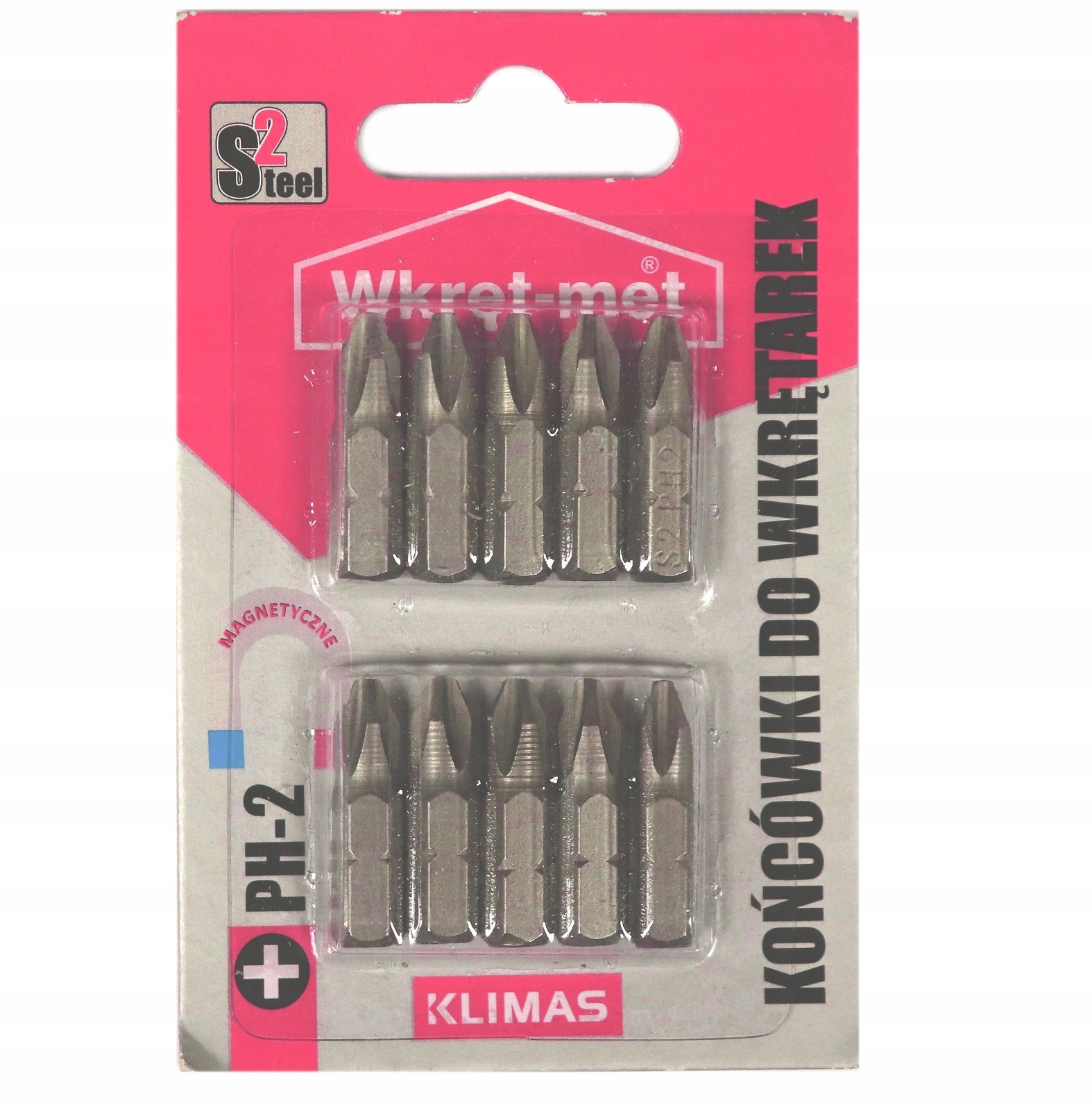 

Końcówki Do Wkrętarki PH2 10 szt Wkręt-met Bity