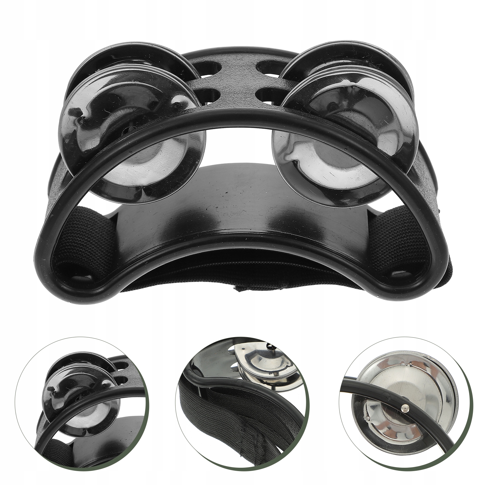 TAMBURYN / TAMBURYNO 4 PARY DZWONKÓW NA STOPĘ + EGG SHAKER Marka Ambra