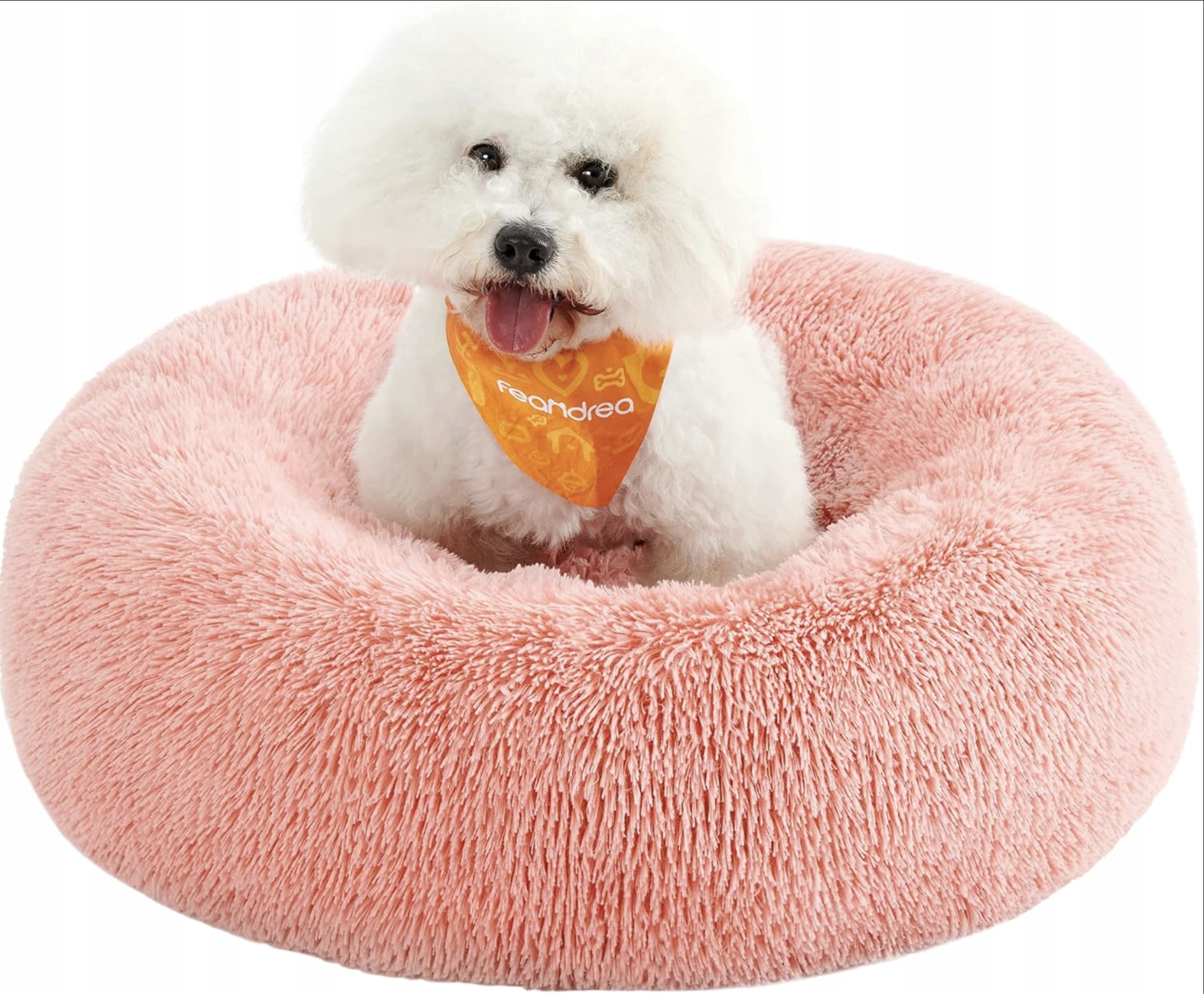 Levně Útulné Pelíšek pro psa Feandrea Uklidňující plyšové růžové