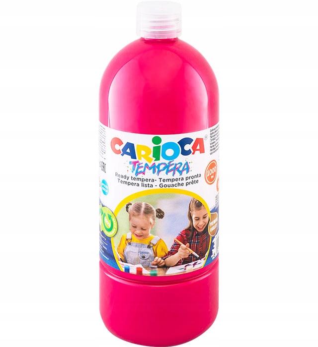 Barva tempera 1000 ml Tmavě Růžová Carioca