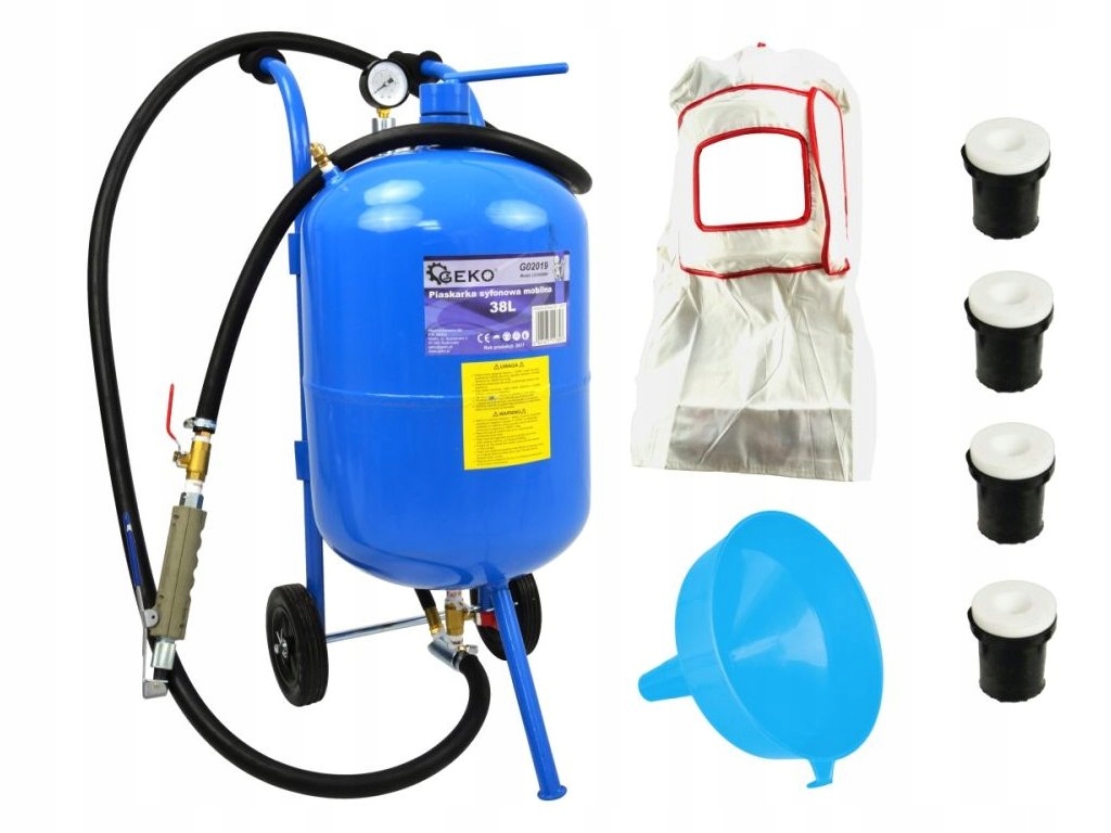 Mobilná tryskacia jednotka, pieskovačka 38l G02019