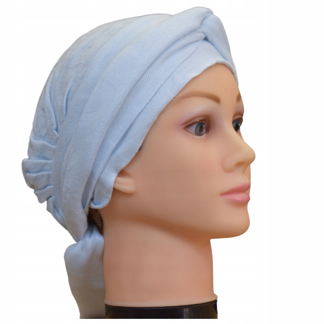 ELEGANCKA CHUSTKA TURBAN BAMBUSOWY DŁUGIE SZARFY