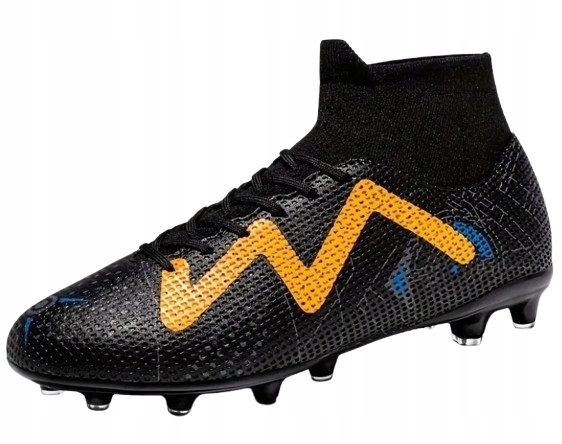 Sportovní boty fotbalové lankové kopačky na venkovní hřiště s ponožkou 36