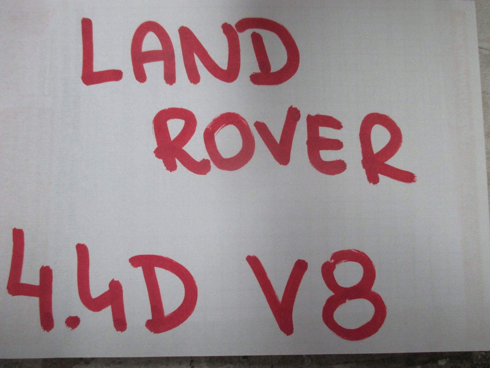engine housing cover LAND ROVER 4,4D V8