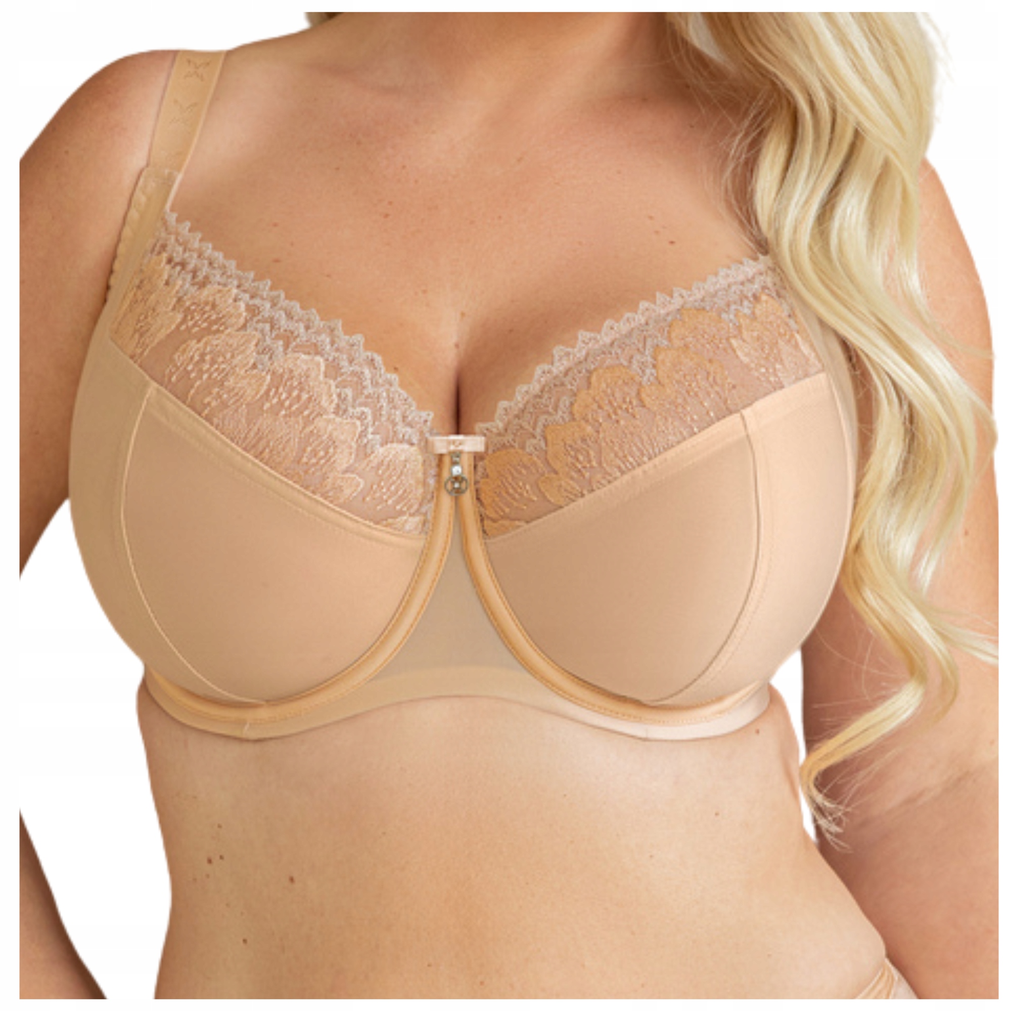 Měkká podprsenka s kosticemi KrisLine Nel Soft Full Cup béžová 70H