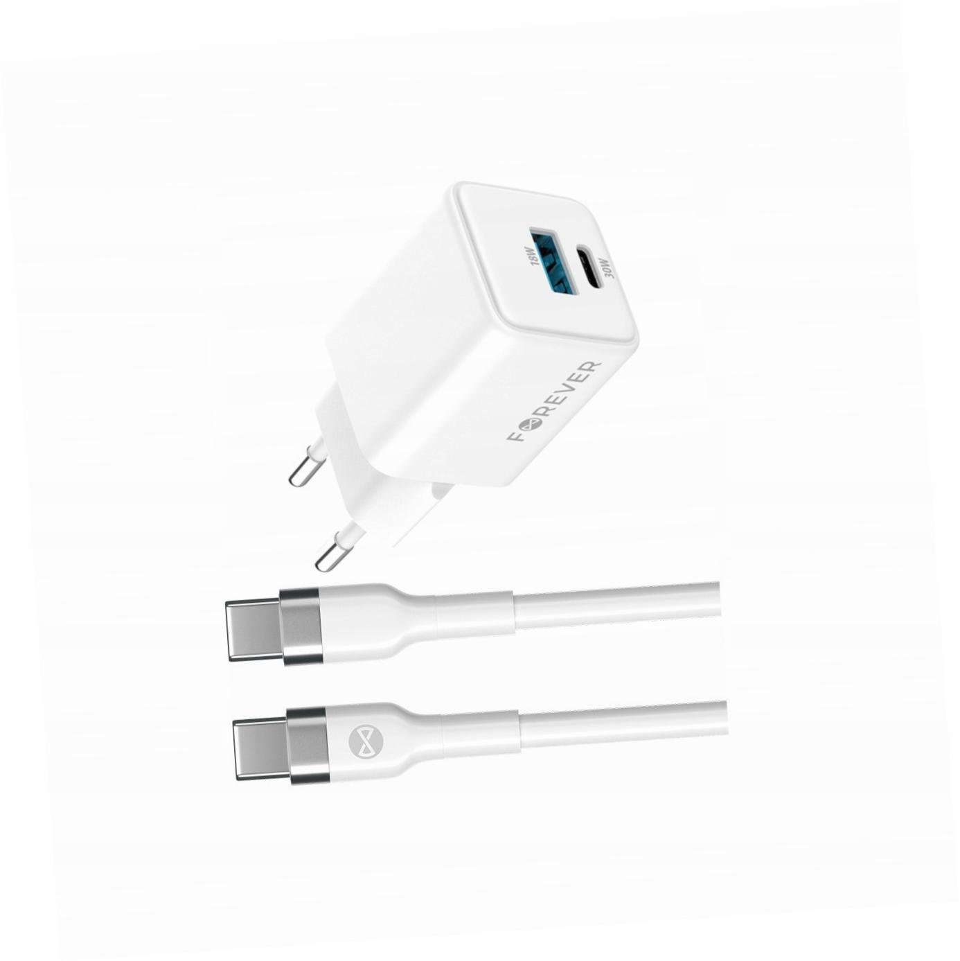 Szybka ładowarka GaN 30W Usb i Usb-c z kablem do Samsung Galaxy A50