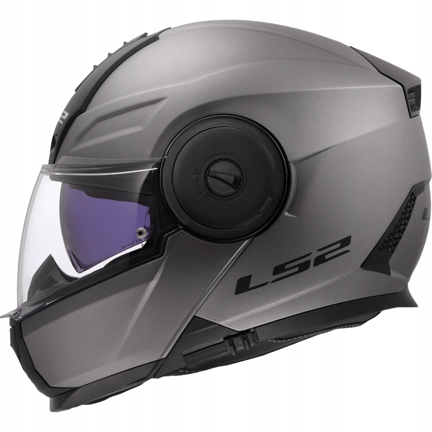 LS2 FF902 Scope II Solid Matt Titanium modulárna čeľusťová prilba s mixom XL