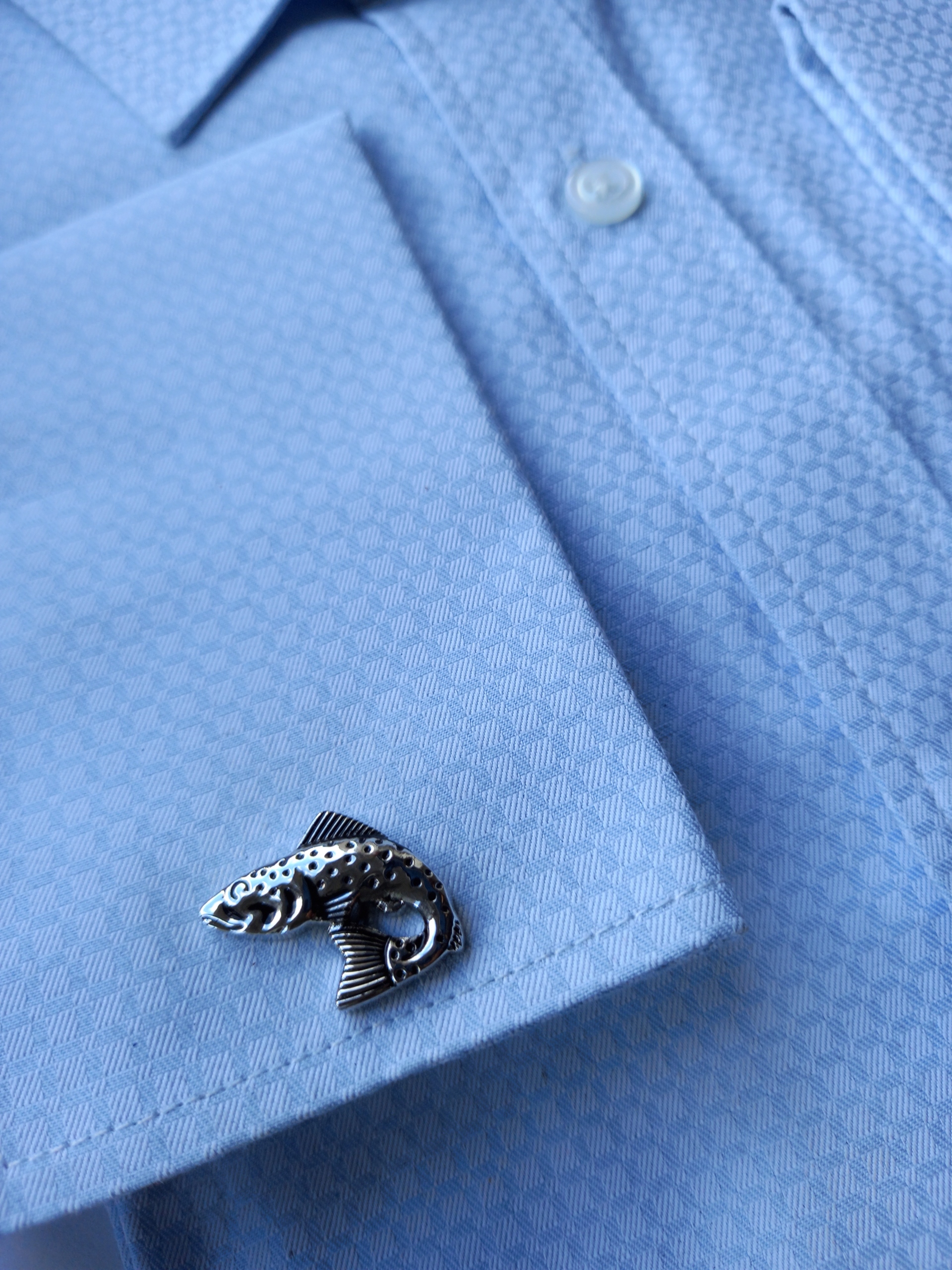 Spinki do mankietów Ryba Pstrąg Łosoś