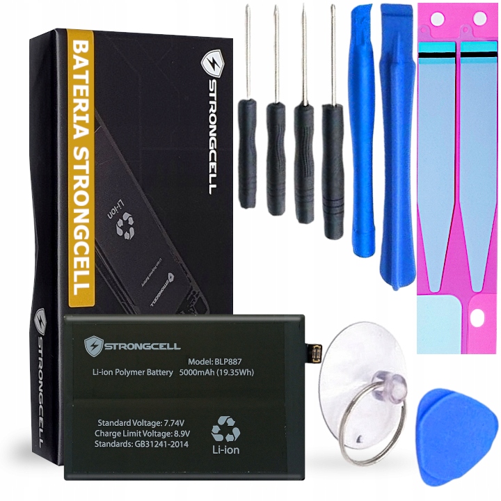 Bateria BLP887 do Realme GT2 Pro RMX3300 5000mAh Strongcell