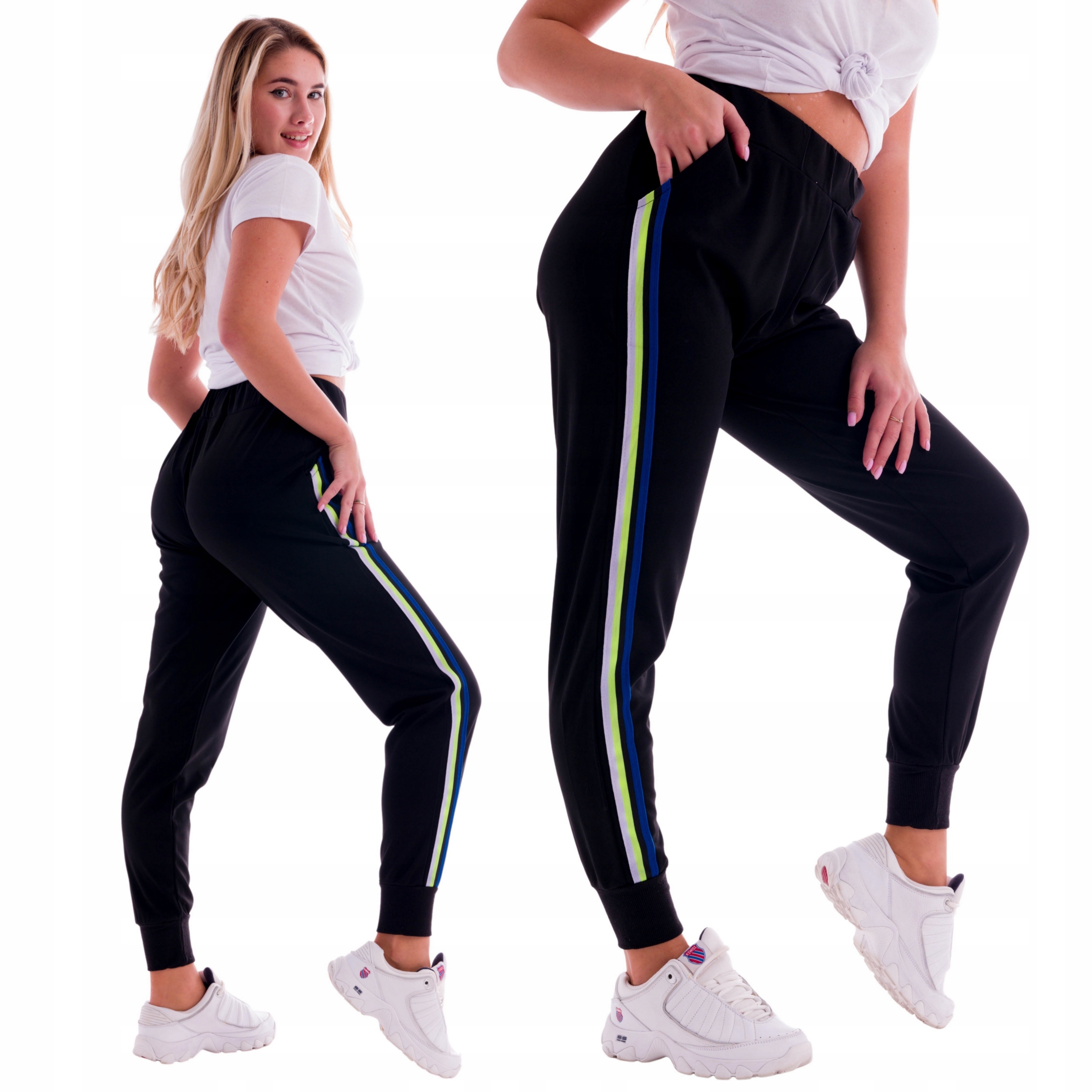 

Sportowe Spodnie Damskie Dresowe L/XL