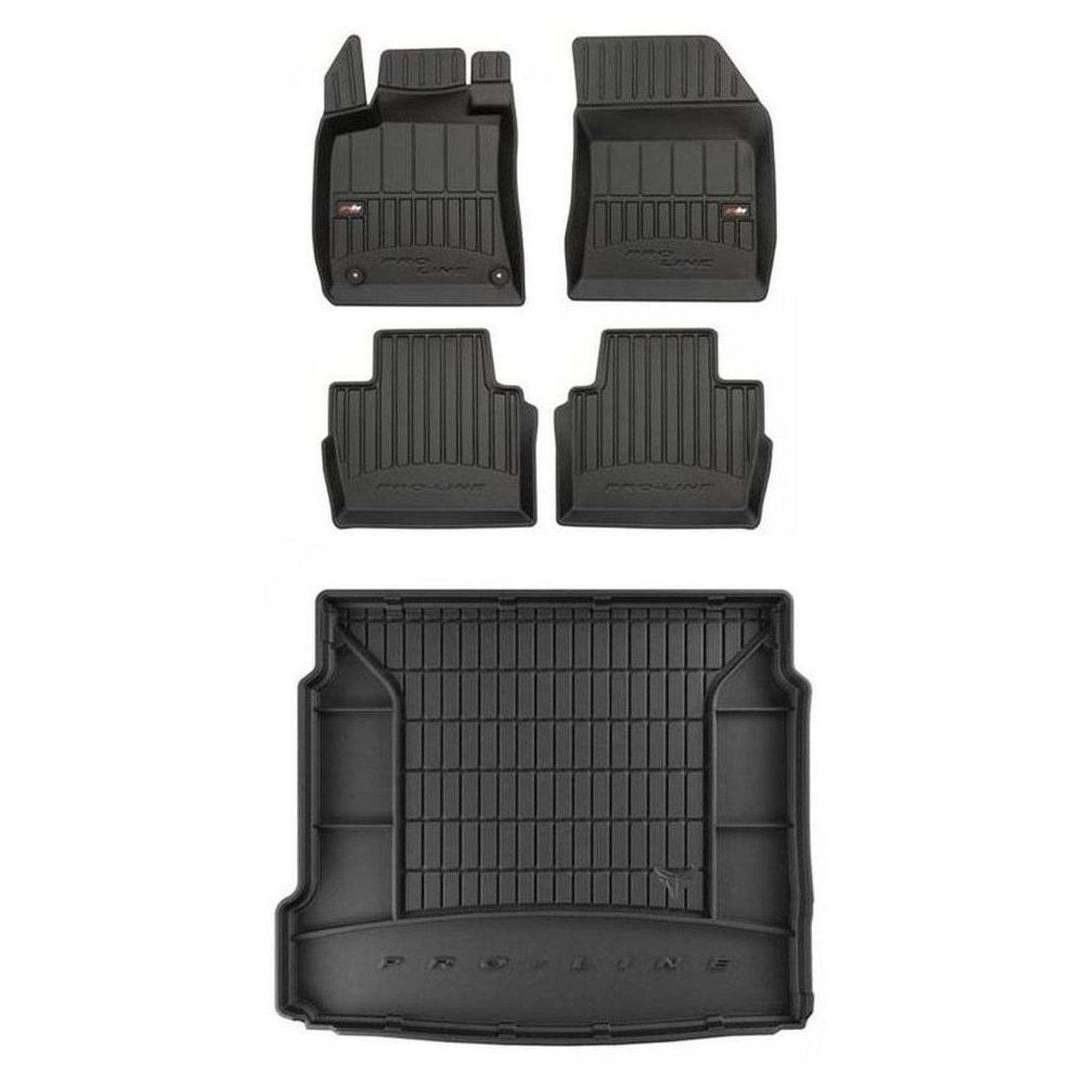 Gumová sada 3D koberčekov a rohoží Peugeot 508 II od roku 2018 Liftback, bez regulácie