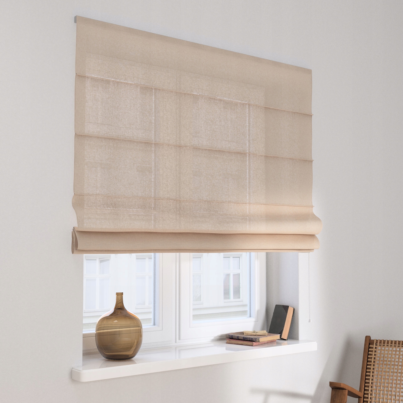 Hotová římská roleta Capri 100 x 180 cm béžová