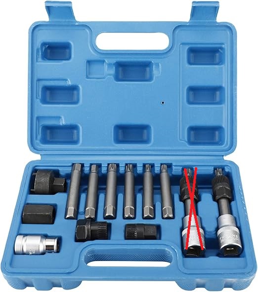 13 częściowy zestaw kluczy do alternatorów