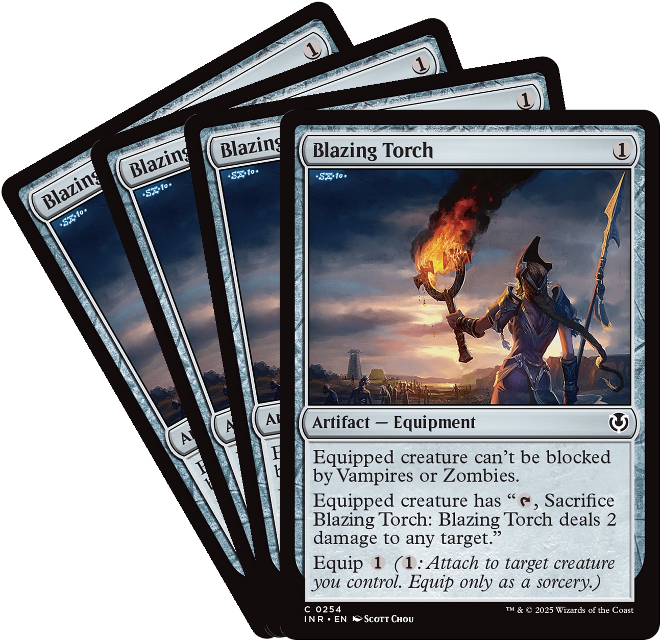 [mtg] Playset: 4x Blazing Torch (inr)