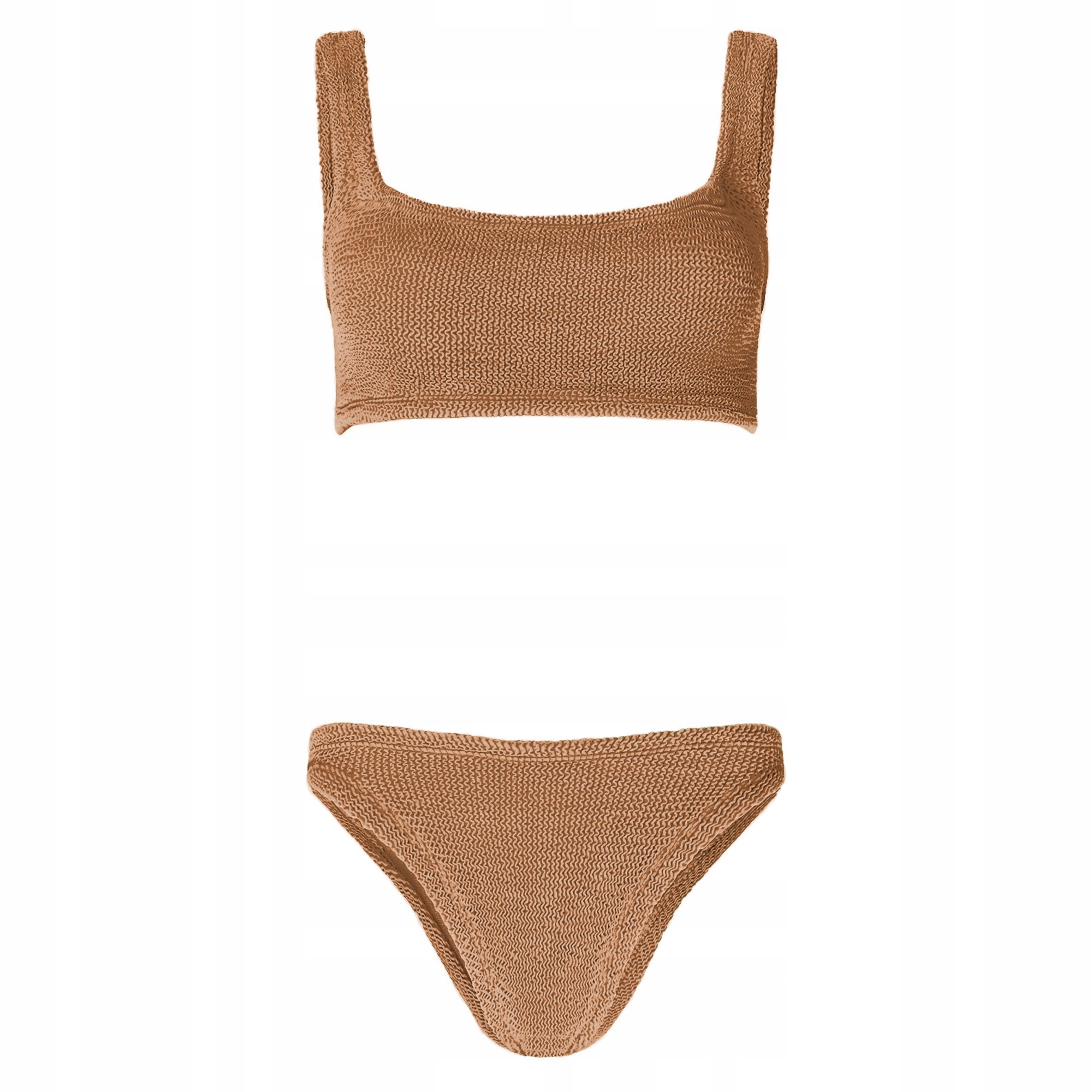 Bikini Xandra metallic cocoa One size Hnědá Hunza G