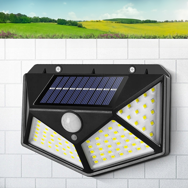 LAMPA SOLARNA 100 LED Z CZUJNIKIEM ZMIERZCHU RUCHU ELEWACYJNA NAŚCIENNA EAN (GTIN) 5903899250356