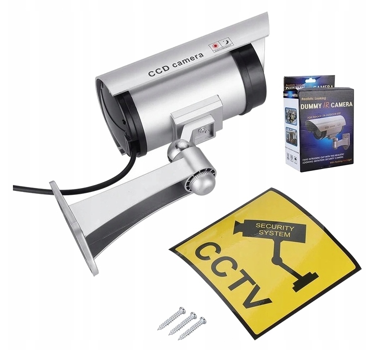 KAMERA ATRAPA IR LED MONITORING KAMERA ZEWNĘTRZNA ŚCIENNA Z DIODĄ MIGAJĄCA EAN (GTIN) 5905982045801