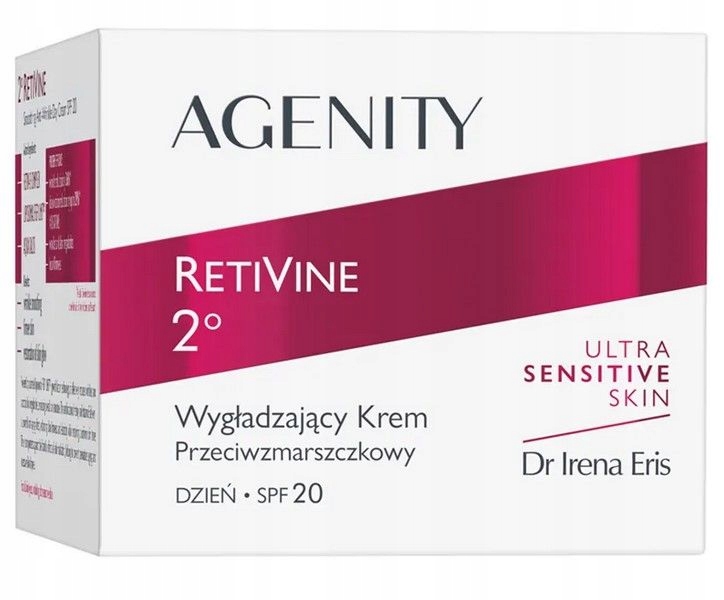 Agenity 2° RetiVine, Vyhlazující denní krém proti vráskám, Spf 20