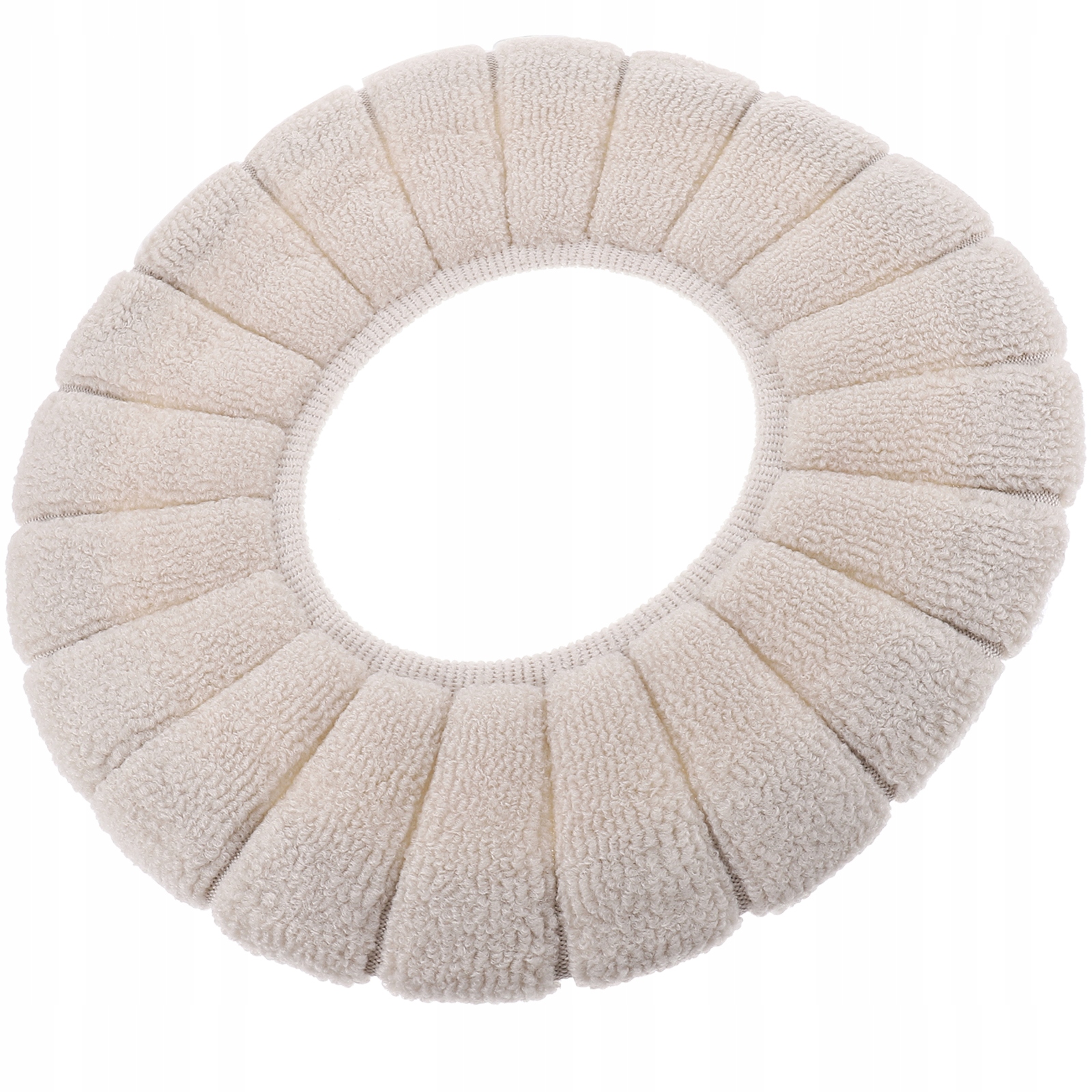 CIEPŁA OKSZTAŁCONA POKRYWA NA TOALETĘ BEŻOWA POWSZECHNA MYWALNA