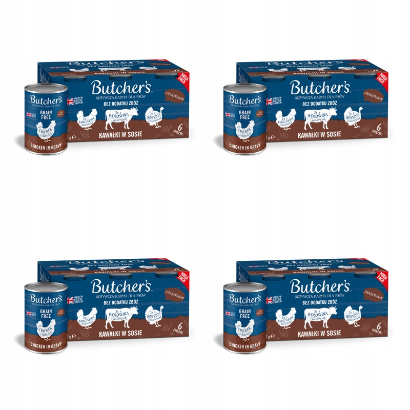 Butcher's Originální Megapack Gravy krmivo 6x400g X4
