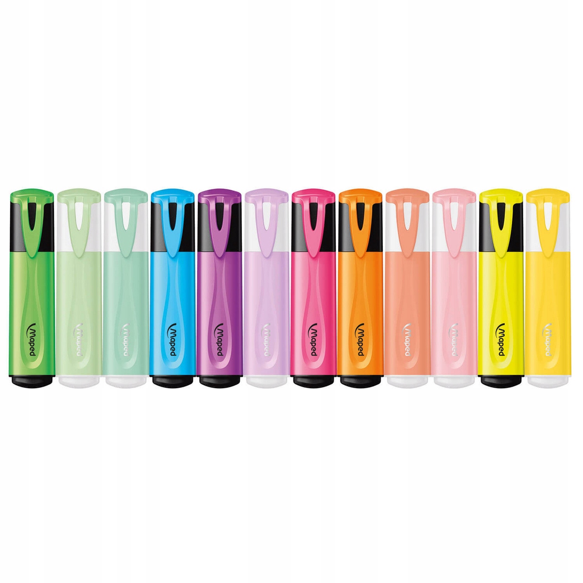 ZAKREŚLACZE Fluo Pep's ZESTAW 12 FLAMASTRÓW Mazaki Pisaki MAPED Kod producenta 740901