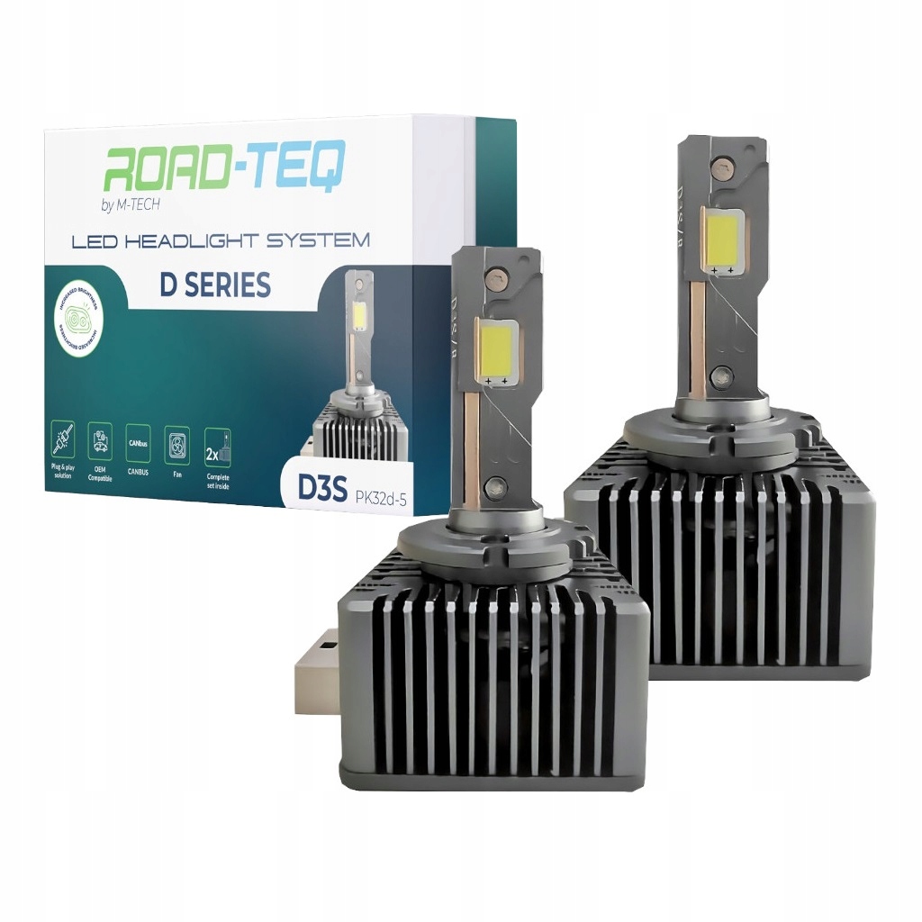 D3S Led Xenónové Žiarovky 12/24V Plug & Play Canbus 6000K 35W