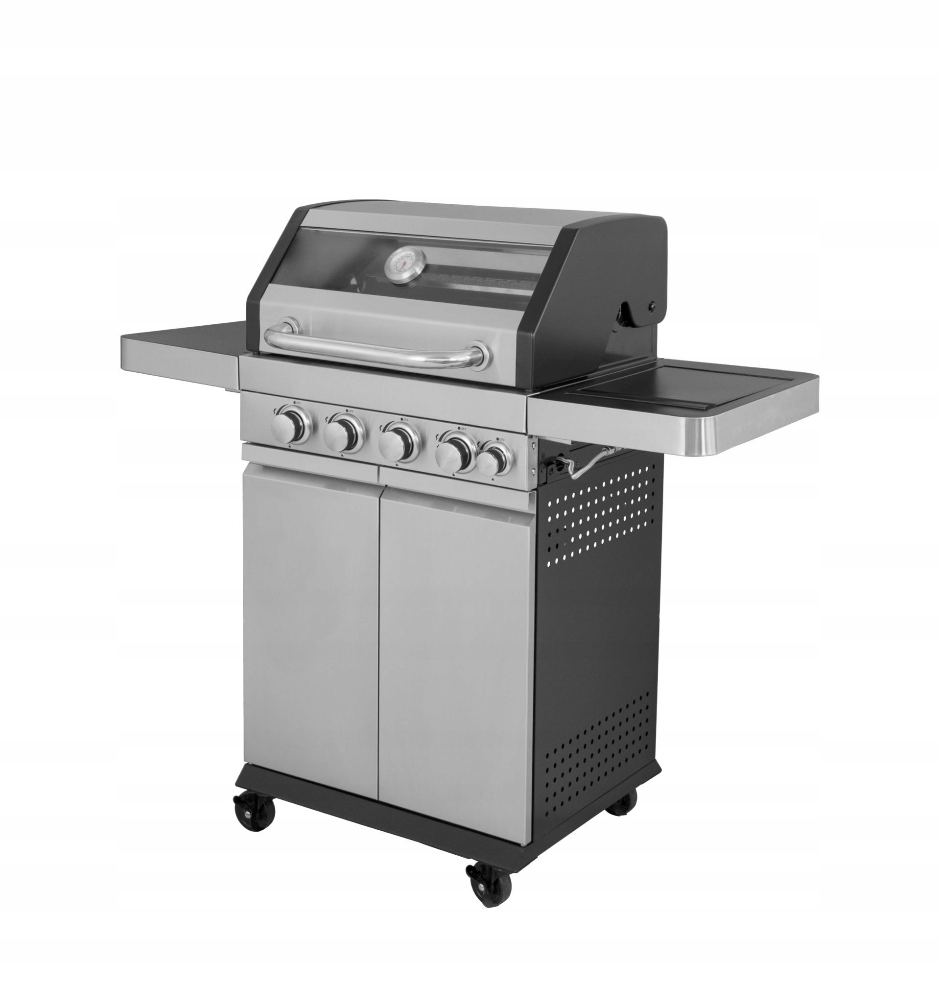 

Grill Gazowy El Fuego Żeliwny Ruszt+płyta Reduktor