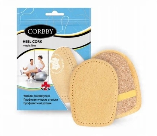 

Corbby Podpiętki Korkowe Heel Cork For man 1,0 CM