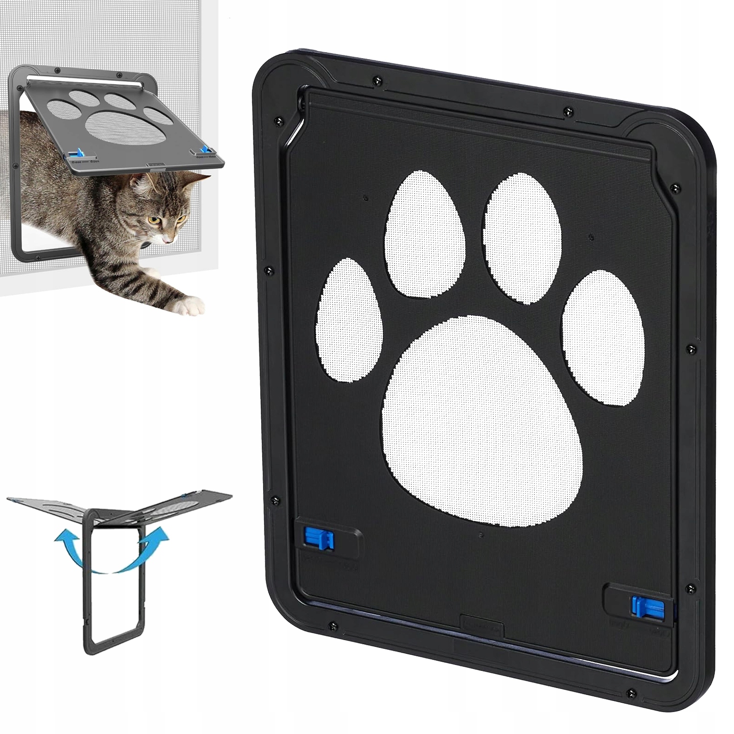 Levně Moskytiérové Dveře Pro Zvířata S Viditelnou Síťkou Ve Tvaru Drápků