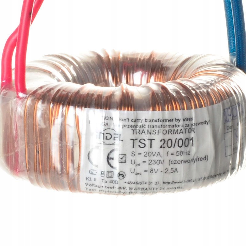 TST 20/001 8V-2.5A Kod producenta 001-037