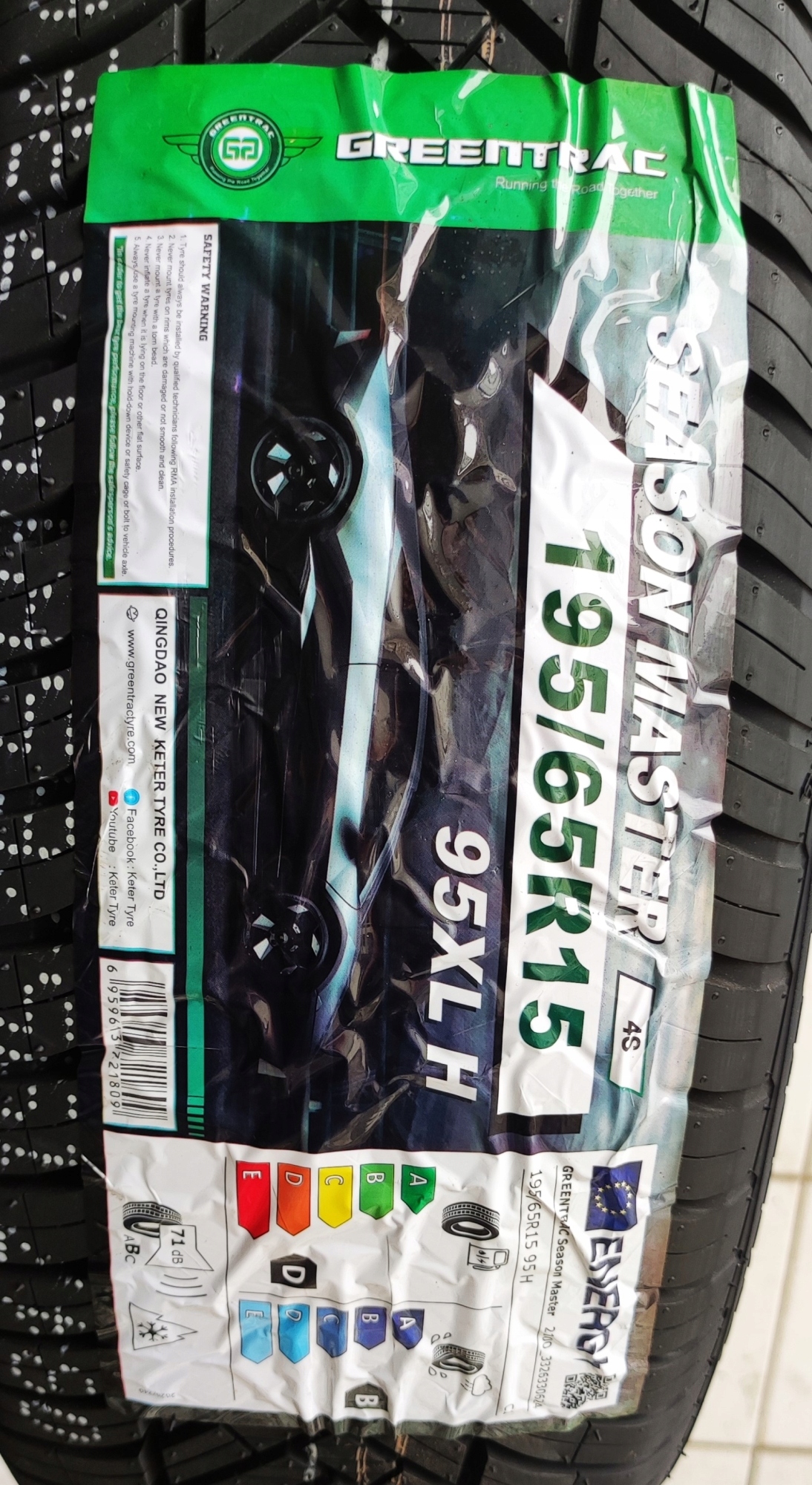 Opony 195/65/15 Greentrac Season Master 2szt. 3 lata gwarancji Marka Greentrac