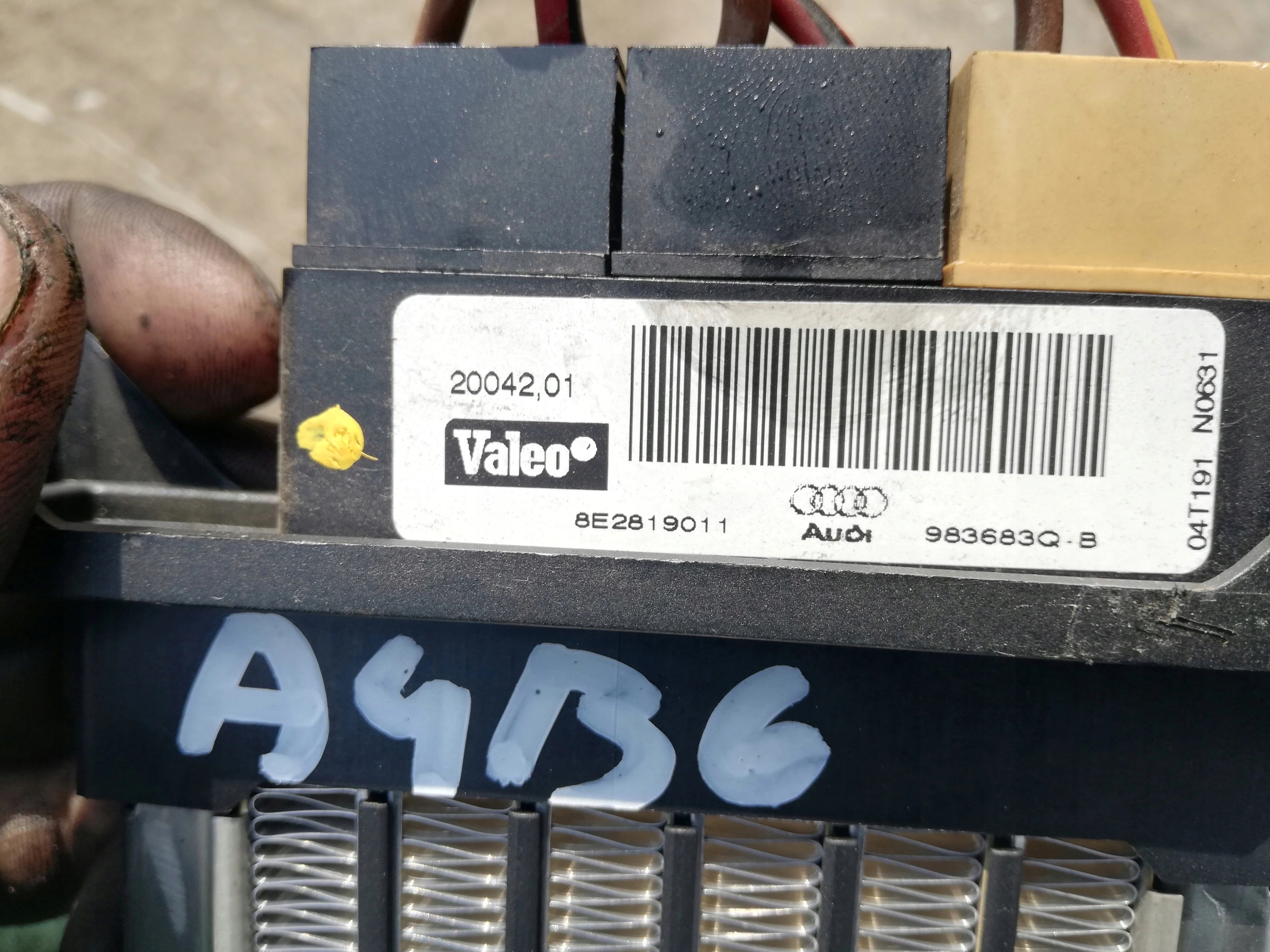 heater electrical 8E2819011 AUDI A4 B6 B7
