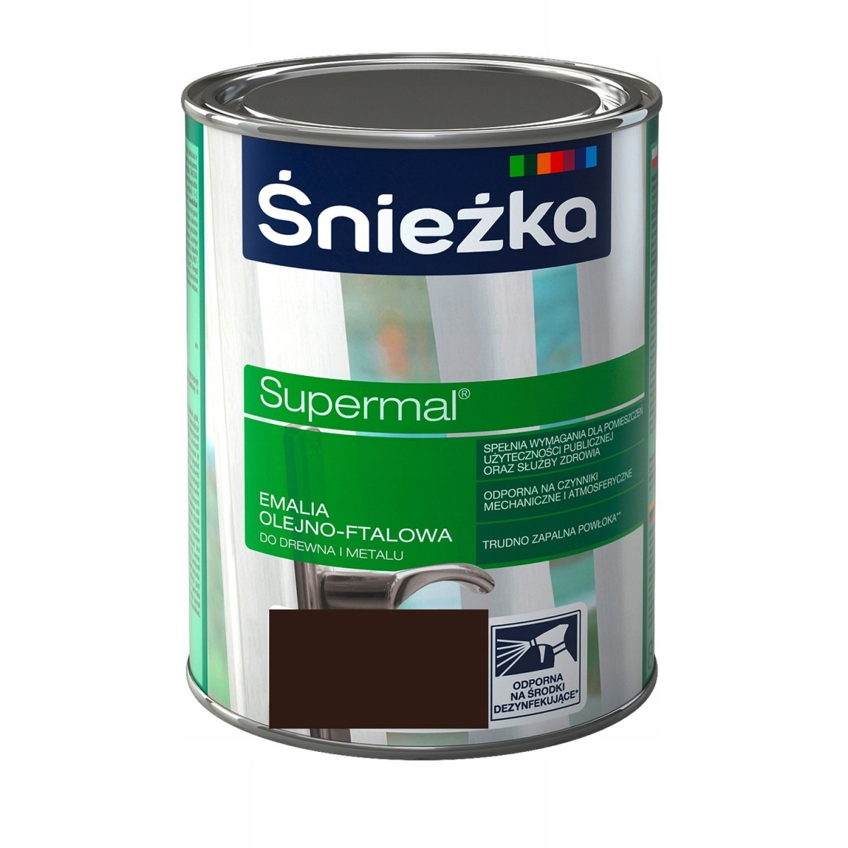 

Śnieżka Emalia Brąz Czekoladowy 0,8L Mat RAL8017