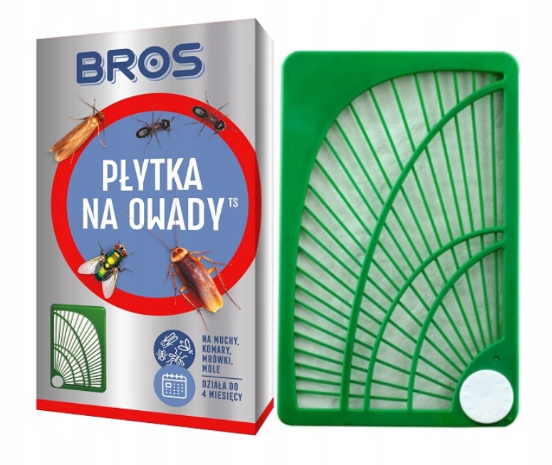 

Bros Płytka Na Owady Mole Komary Meszki Muchy Mrów