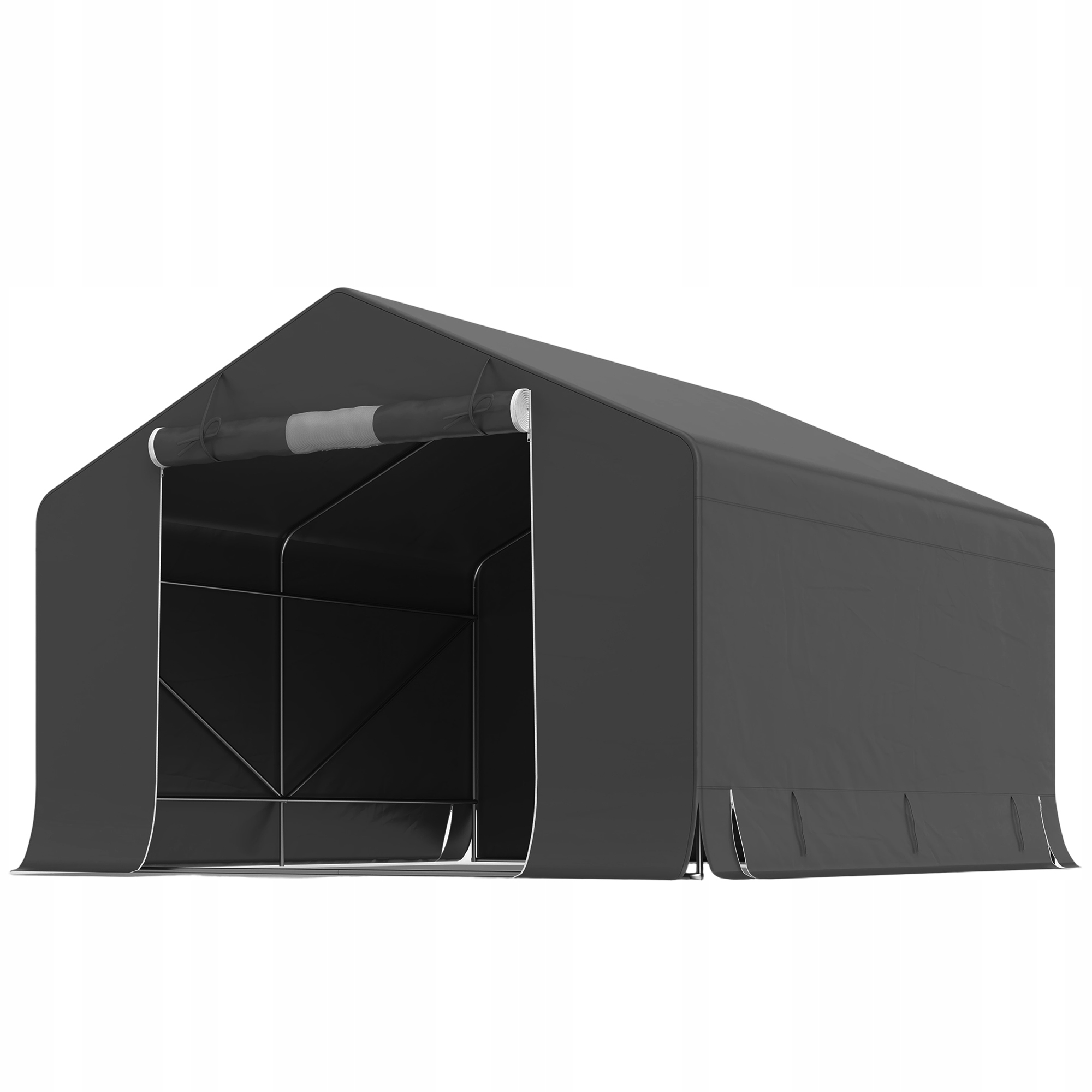 Přístřešek pro auto pro zahrádkáře s kovovou konstrukcí 3x3 m, voděodolný, béžový
