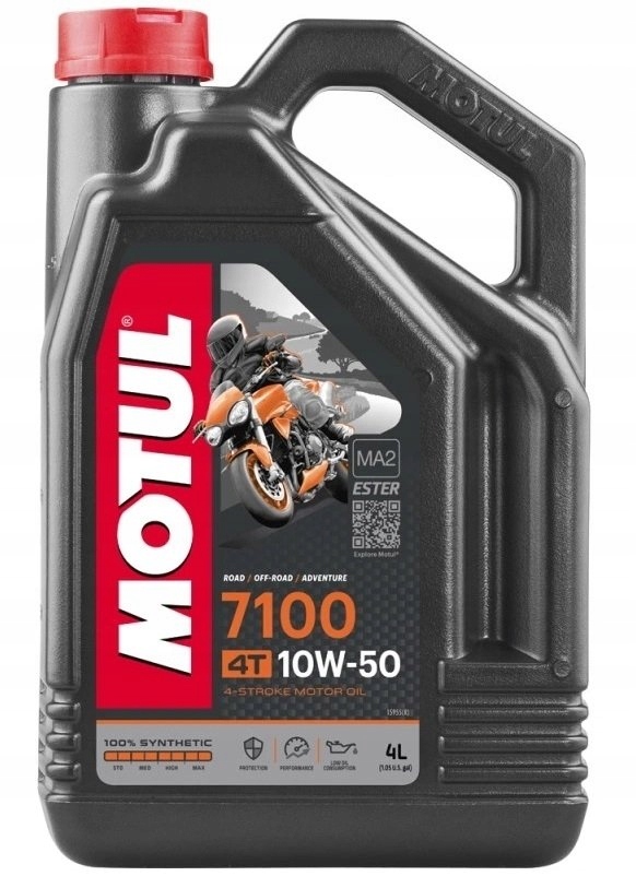 syntetický olej Motul 7100 10W50 4L pre motory 4T