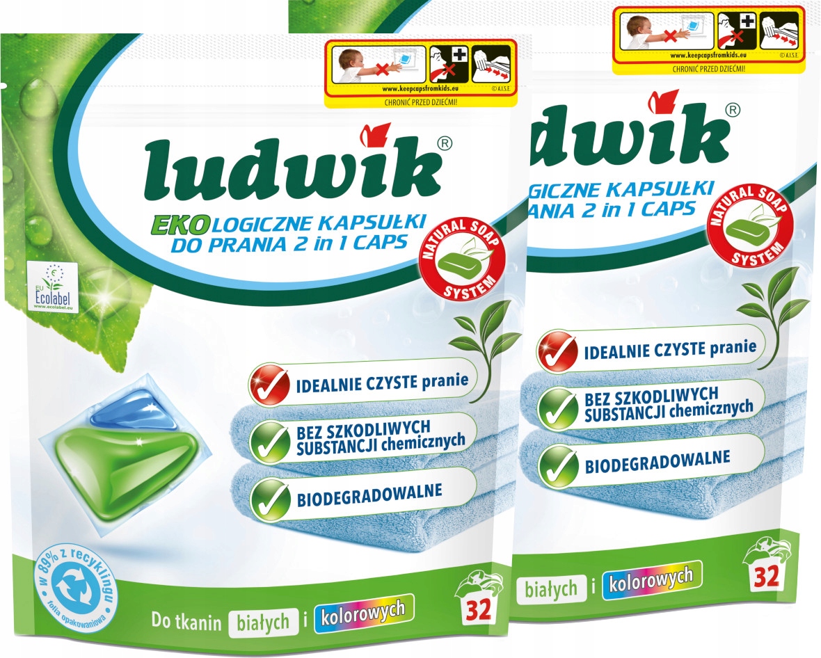 

Ludwik Ekologiczne Kapsułki do Prania Bio Kolor 64