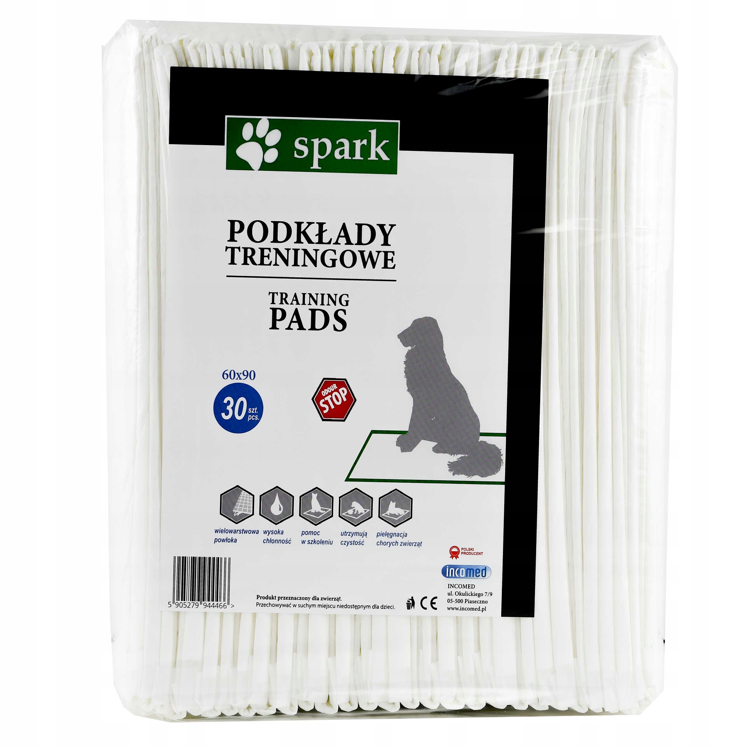 Levně Spark Hygienické podložky pro psy 60x90cm 30ks Savé rohože