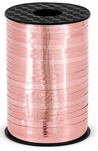 

Wstążka Różowe Złoto ozdobna do balonów Rose Gold